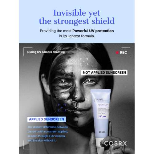 COSRX Ultra Light Invisible Sunscreen SPF 50+ | No White Cast Sun Protection India